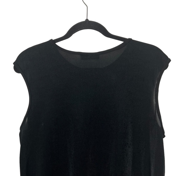 Michele Michelle Black Sleeveless Tank Top Approx Large - Picture 5 of 7